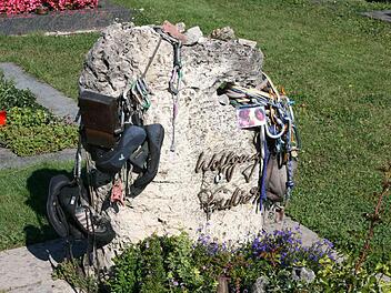 Das Grab von Wolfgang Güllich in Obertrubach Foto: Franz Galster