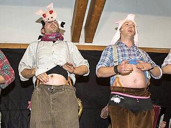 Die Jungs von "Haisdn Daisd vomm mee" sind musikalisch und optisch ein "Kracher". Foto: Klaus Gagel