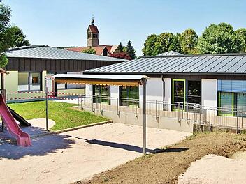 Generalsaniert und umgebaut: Der Kindergarten St. Laurentius in Reiterswiesen.