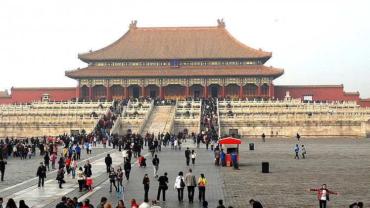 Noch herrscht Ruhe: Die verbotene Stadt in Peking.