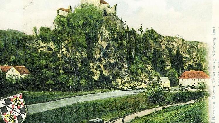 Das Rabenecker Tal auf einer Postkarte von 1901 Repro: Reinhard Löwisch