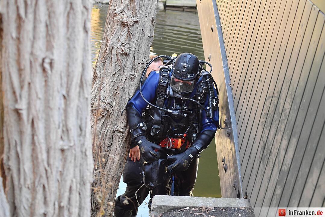 Bombenfund am alten Kanal in Bamberg