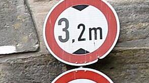 Das Forchheimer Tor ist auf eine Fahrzeugh&ouml;he von 3,20 Metern ausgelegt.