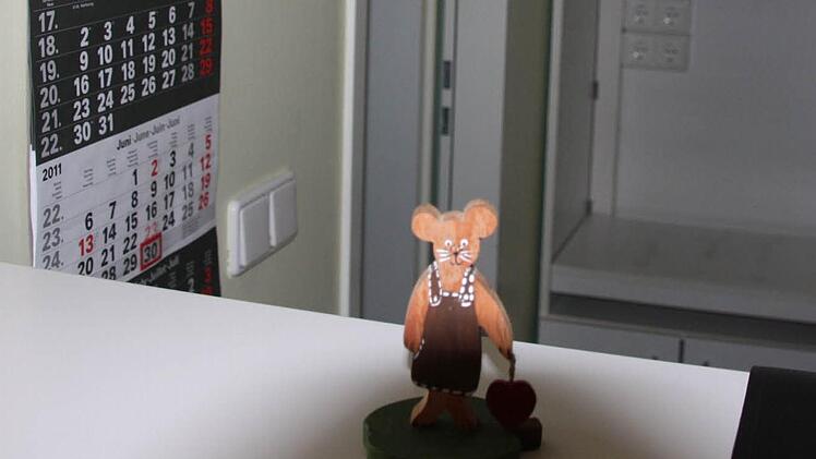 Aus die Maus: Da hat jemand sein Maskottchen vergessen.