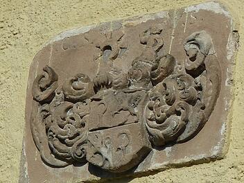 Das Wappen von Christoph Siegmund in Heiligenstadt aus dem 17. Jahrhundert Foto: Dieter Zöberlein
