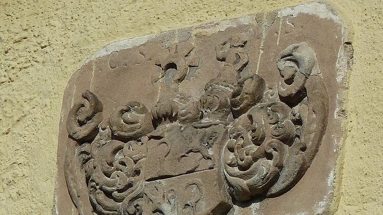 Das Wappen von Christoph Siegmund in Heiligenstadt aus dem 17. Jahrhundert Foto: Dieter Zöberlein