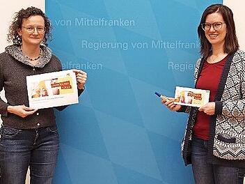 Ansprechpartnerinnen des digitalen Landfrauenforums sind Martina Kladny (links) und Carolin Mayer vom Bereich „Ernährung und Landwirtschaft“ der Regierung von Mittelfranken.
