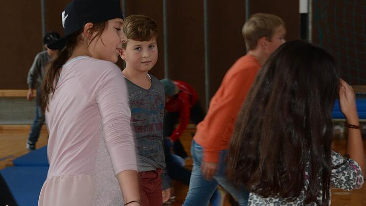 Hip-Hop-Unterricht in der Pressecker Grundschule Foto: Dagmar Besand