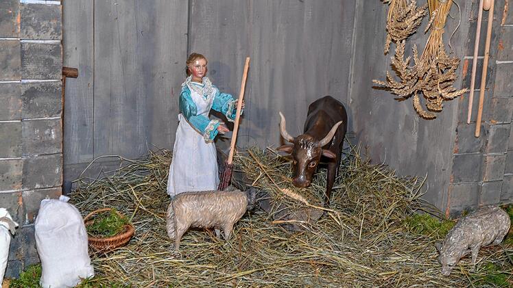 Die Krippe in der Oberen Pfarre 2019/20 im Detail. Foto: Ronald Rinklef