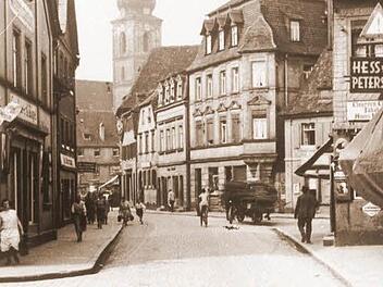 Die Hauptstraße in Forchheim im Jahr 1933Repros: Franze
