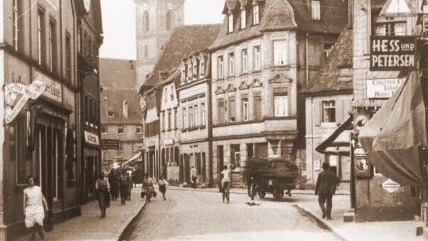 Die Hauptstraße in Forchheim im Jahr 1933Repros: Franze