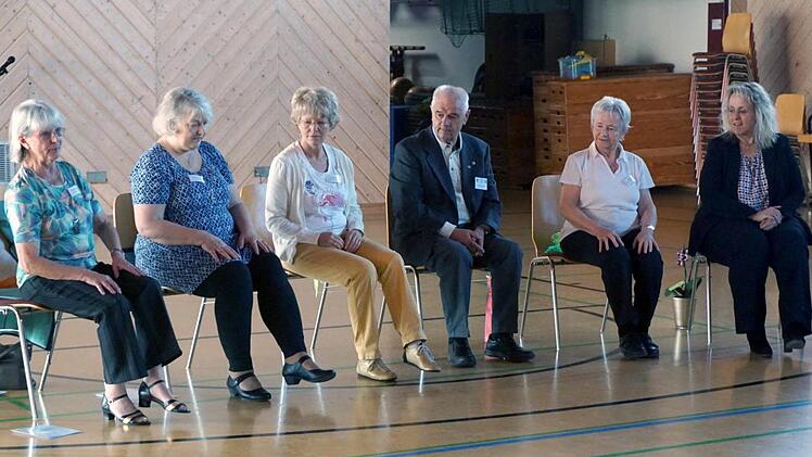 Die Leiterin Rotraud Sonnabend mit ihrem Team und Dieter Goebel, Johanna Rath sowie Angelika Tritthart (von links)   Foto: Richard Sänger