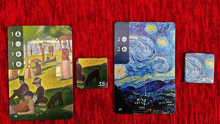Spiele-Test Art Gallery - Gelungenes Familienspiel mit 48 weltberühmten Gemälden