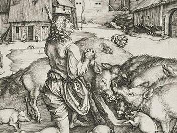 Albrecht Dürer, Der verlorene Sohn '(Detail) © Kunstsammlungen der Veste Coburg