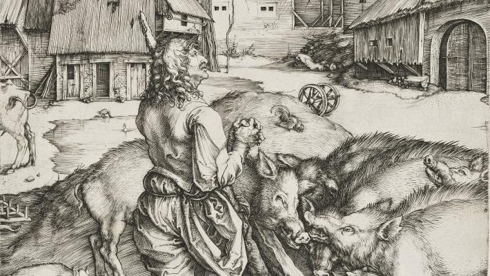 Albrecht Dürer, Der verlorene Sohn '(Detail) © Kunstsammlungen der Veste Coburg
