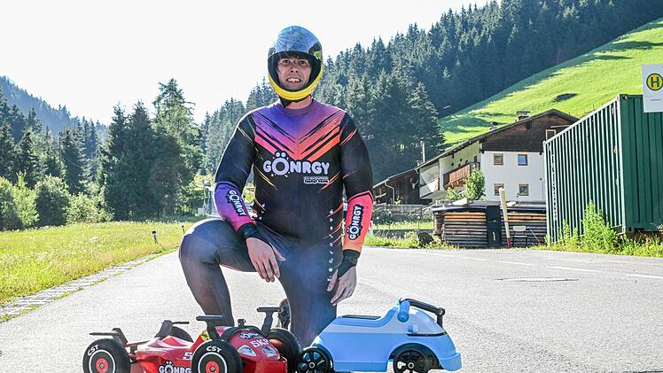 Tempo-Rekord mit Bobby-Car