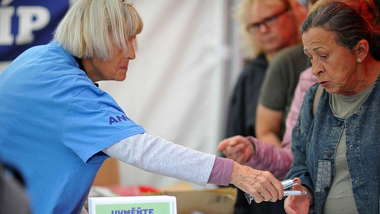 Wahlkampf in Tschechien
