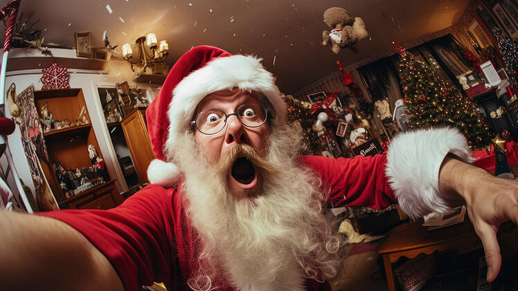 Nikolaus, turbulent, irre, Hektik, Stress, Wahnsinn, Santa Claus