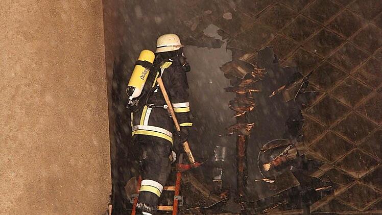 Der Schuppen ist allerdings nicht zu retten.