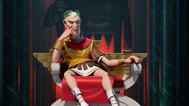 Missmutig wie eh und je: Caesar.