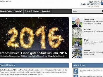 Seit Dienstagmittag ist die neue Webseite des Landkreises abrufbar unter: www.landkreis-badkissingen.de.  Foto: screenshot