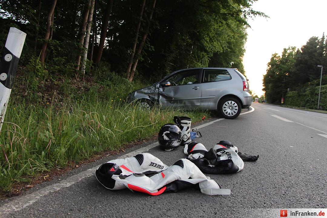 Schwerer Motorradunfall in Feucht