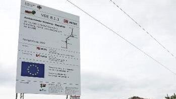 Laut Bautafel soll der Streckenabschnitt 2020 fertig sein.