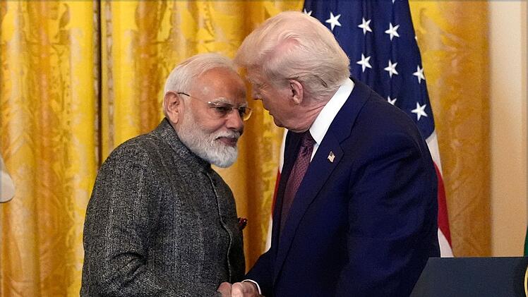 US-Pr&auml;sident Trump und Indiens Premierminister Modi