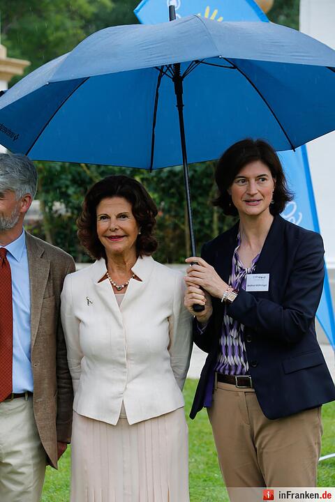 Königin Silvia von Schweden zu Besuch in Franken