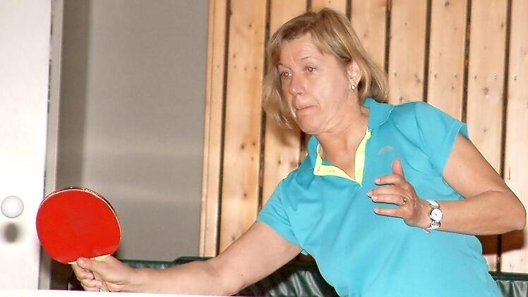 Überragende Spielerin in der Damen-Bezirksklasse A war Margit Bayer vom Spitzenreiter TS Kronach. Sie verzeichnete in der Vorrunde eine Einzelbilanz von 25:2 Einzelspielen.  Foto: Hans Franz