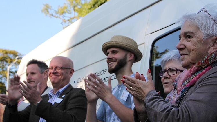 Die Georgis spielten ein Ständchen als Dank für die Gastfreundschaft. Foto: Ulrike Müller