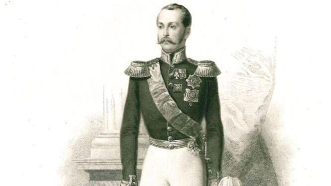 Zar Alexander II von Russland kurte  bis 1868 drei Mal  an der Saale. Quelle: Stadtarchiv, Graphische Sammlung