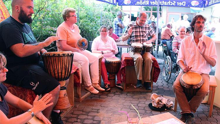 Die hauseigene Trommelgruppe