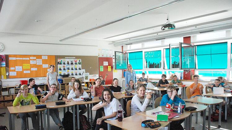 Die 6. Klasse der Grund- und Hauptschule Bad Rodach ist begeistert von den Methoden  der Lernberaterin Nicole Kollarsch. Christiane Lehmann