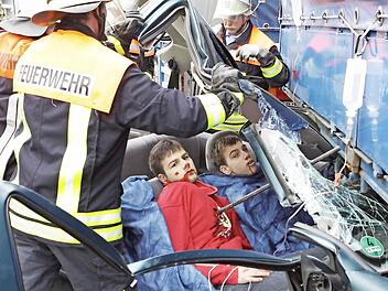 Ein Teil des Szenarios beim Eintreffen der HilfskräfteFoto: Thomas Dill