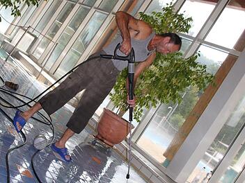 Schließzeit nach den Ferien: Aktuell wird die Therme Sinnflut grundgereinigt und wichtige Wartungsarbeiten erledigt. Foto: Ulrike Müller