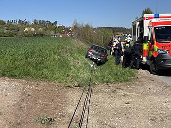 R&uuml;gland: 87-J&auml;hrige prallt mit Auto gegen Telefonmast