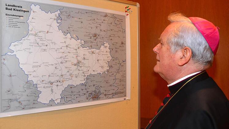 Besuch des Bischofs in Bad Kissingen. Foto: Peter Rauch
