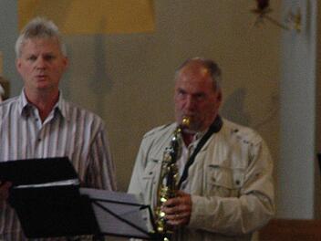 Friedel Heckmann ist mit seinem Saxpohon ein Urgestein der Gruppe seit den 1960er Jahren.Foto: Brigitta Kempe-Wolf