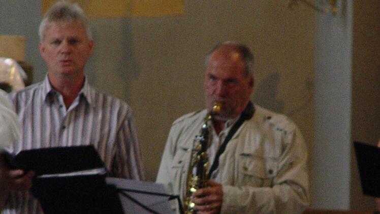 Friedel Heckmann ist mit seinem Saxpohon ein Urgestein der Gruppe seit den 1960er Jahren.Foto: Brigitta Kempe-Wolf