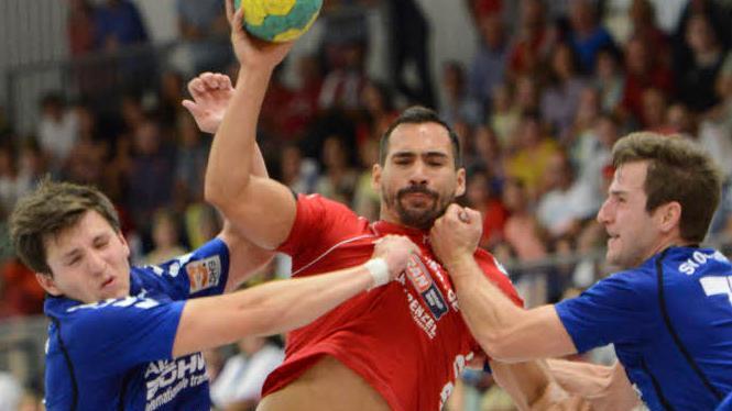 Emil Feuchtmann-Perez war beim Auswärtssieg in Auerbach bester HSC-Schütze. Foto: Anand Anders