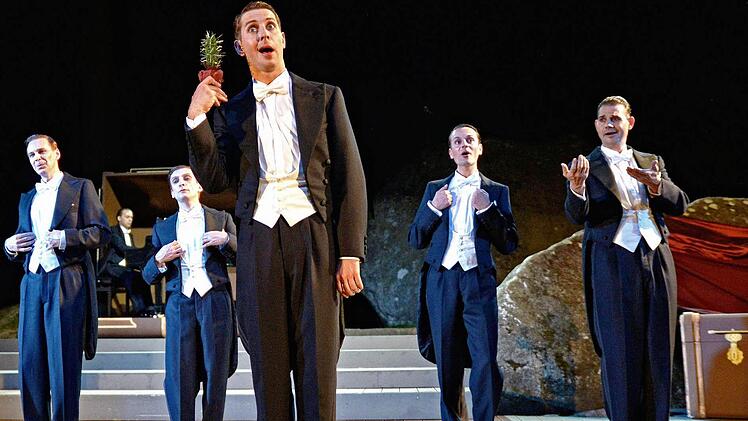 Mein kleiner grüner Kaktus durfte beim Auftakt der Luisenburg-Festspiele der Comedian Harmonists natürlich nicht fehlen. Foto Miedl