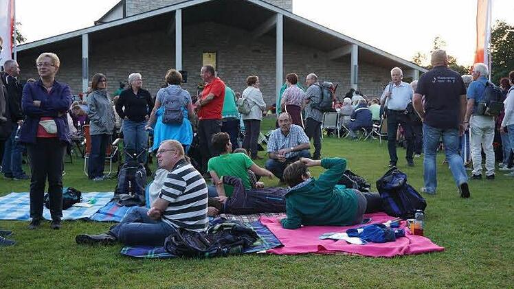 Eindrücke vom Vorabend des Hauptwallfahrtsfestes auf dem Maria Ehrenberg. Foto: Marion Eckert