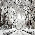 Schnee auf Straße