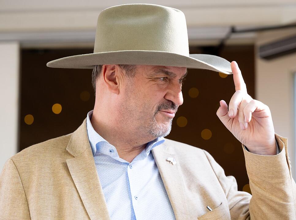 Bayerns Ministerpr&auml;sident S&ouml;der in den USA