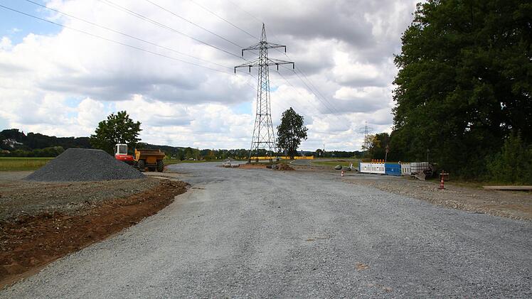 Blick auf die Baustelle, die vor kurzem begonnen hat.  Foto: Jürgen Gärtner