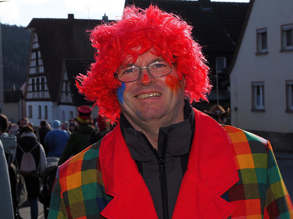 Wildes Faschingstreiben in Steinach an der Saale.