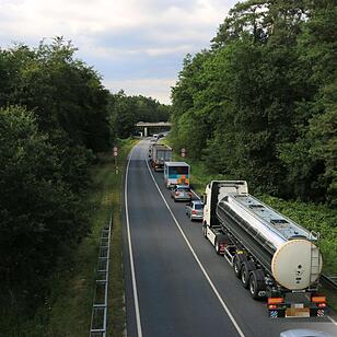 Brennendes Auto auf der A73 bei Bamberg