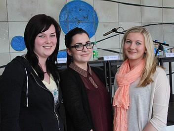 Nicht ganz zufrieden: Stefanie Seifert, Johanna Steger und Nina Schmiedeknecht (von links).