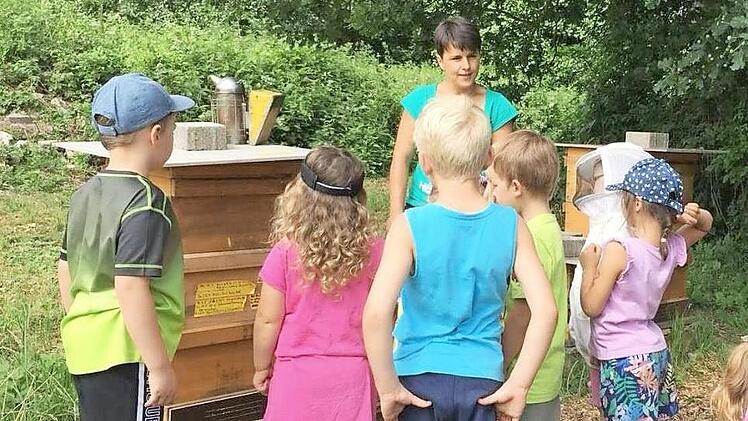 Besuch bei der Imkerin Michaela Seufert in Untereschenbach. Foto: Beate Weimar Stockmann